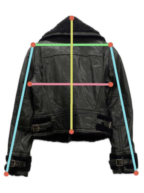 【美品】BURBERRY BLUE LABEL 羊革ライダース　プードルコート 美品】BURBERRY BLUE LABEL 羊革ライダース プードルコート BURBERRY