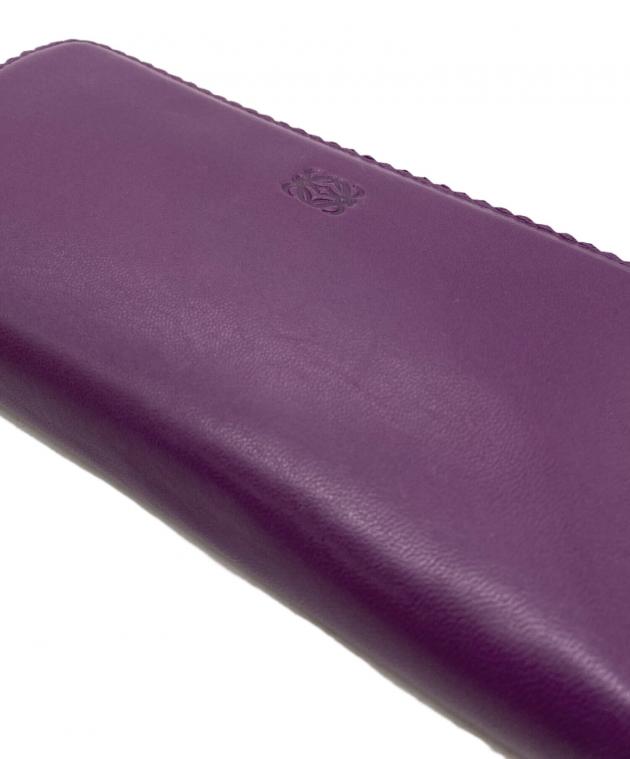 LOEWE 長財布 パープル 中古・古着通販】LOEWE (ロエベ) 長財布 パープル｜ブランド・古着通販