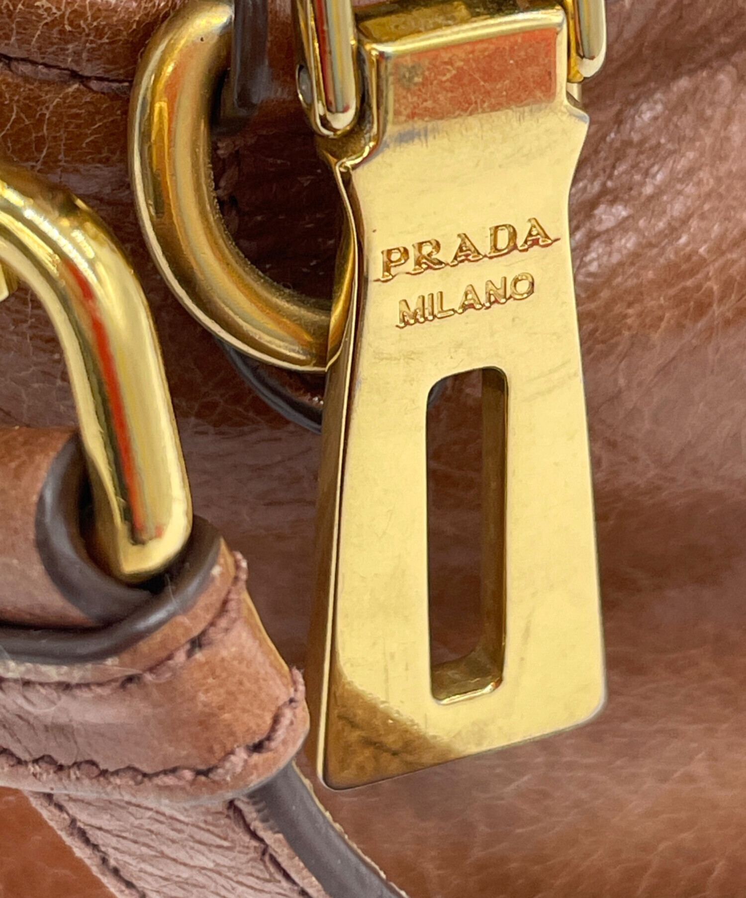 中古・古着通販】PRADA (プラダ) 2WAYショルダーバッグ ブラウン