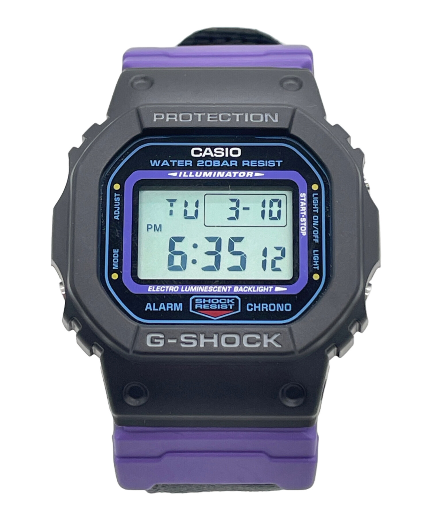中古・古着通販】CASIO (カシオ) デジタルウォッチ ブラック パープル