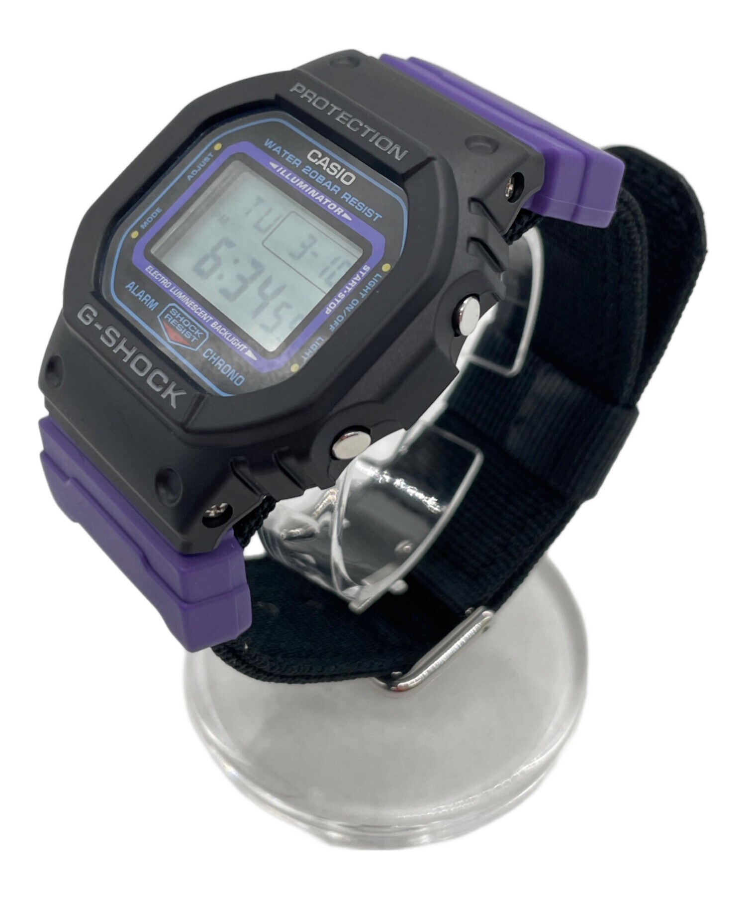 中古・古着通販】CASIO (カシオ) デジタルウォッチ ブラック パープル