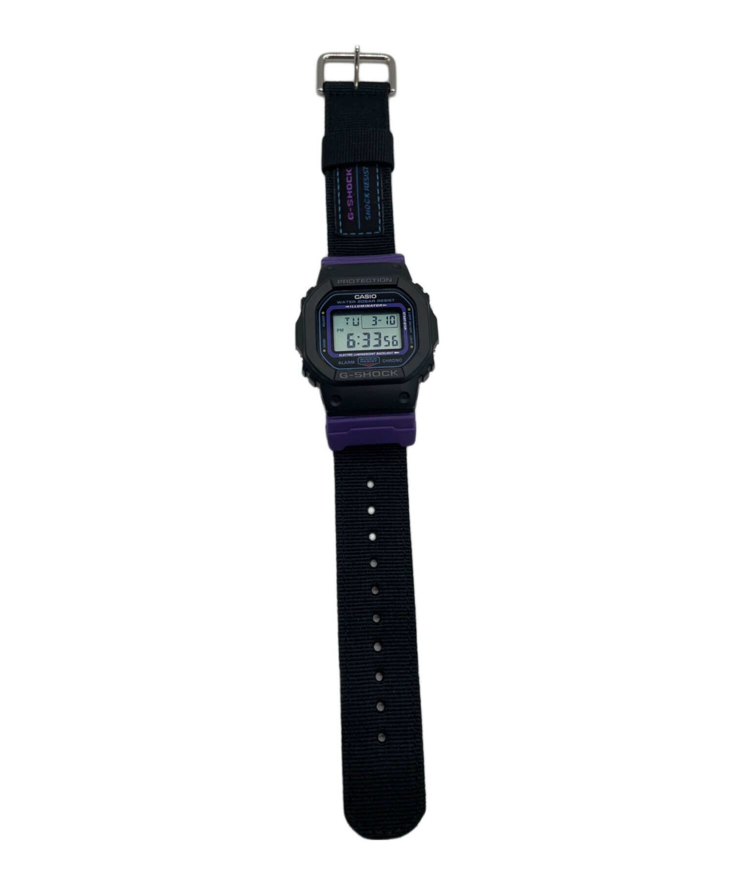 中古・古着通販】CASIO (カシオ) デジタルウォッチ ブラック パープル