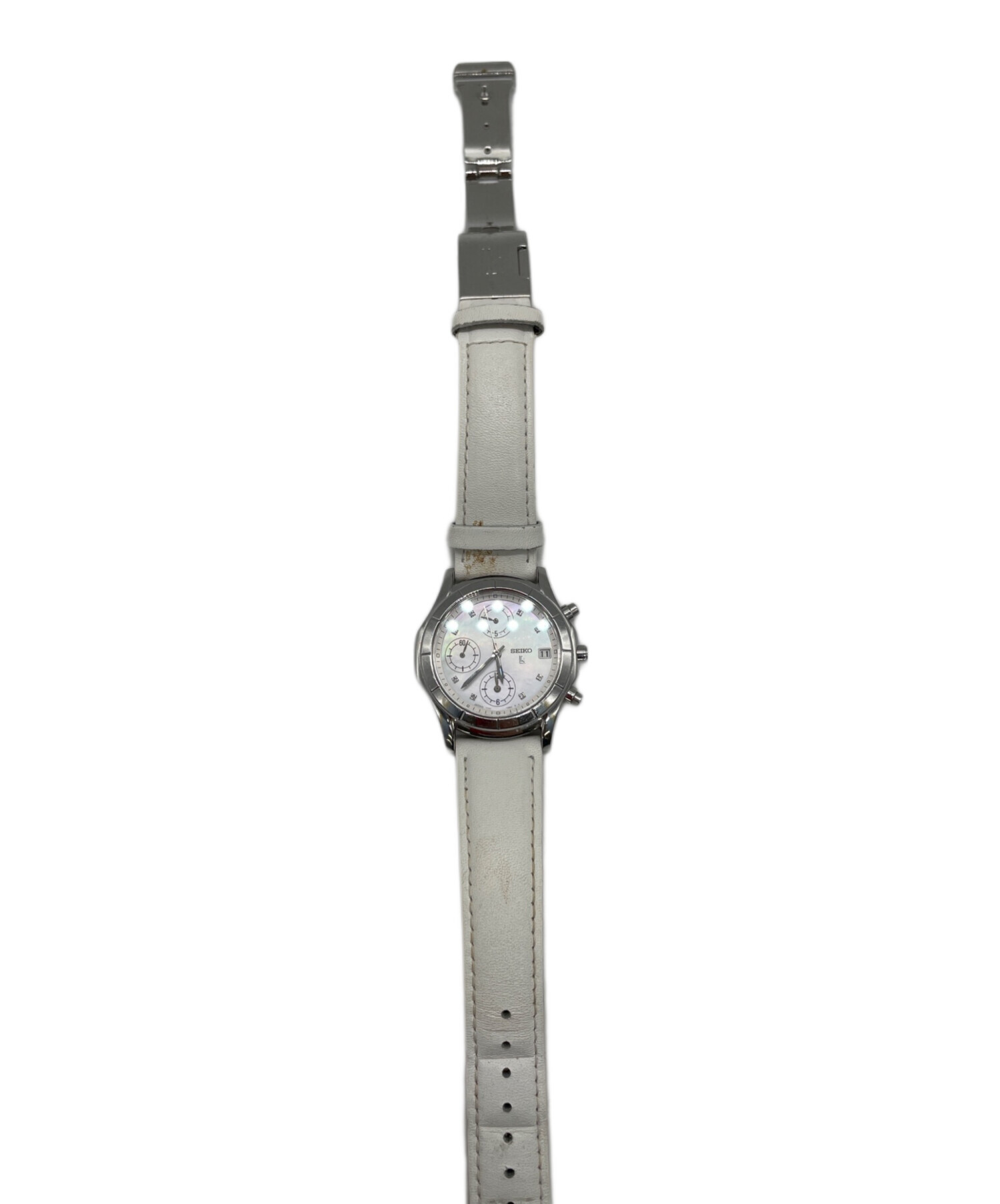 中古・古着通販】SEIKO (セイコー) 腕時計 ホワイト｜ブランド・古着