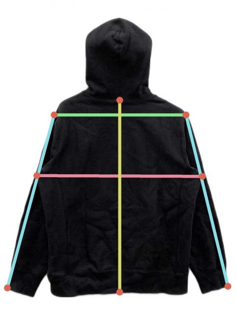 中古・古着通販】SUPREME (シュプリーム) フーディー ブラック サイズ