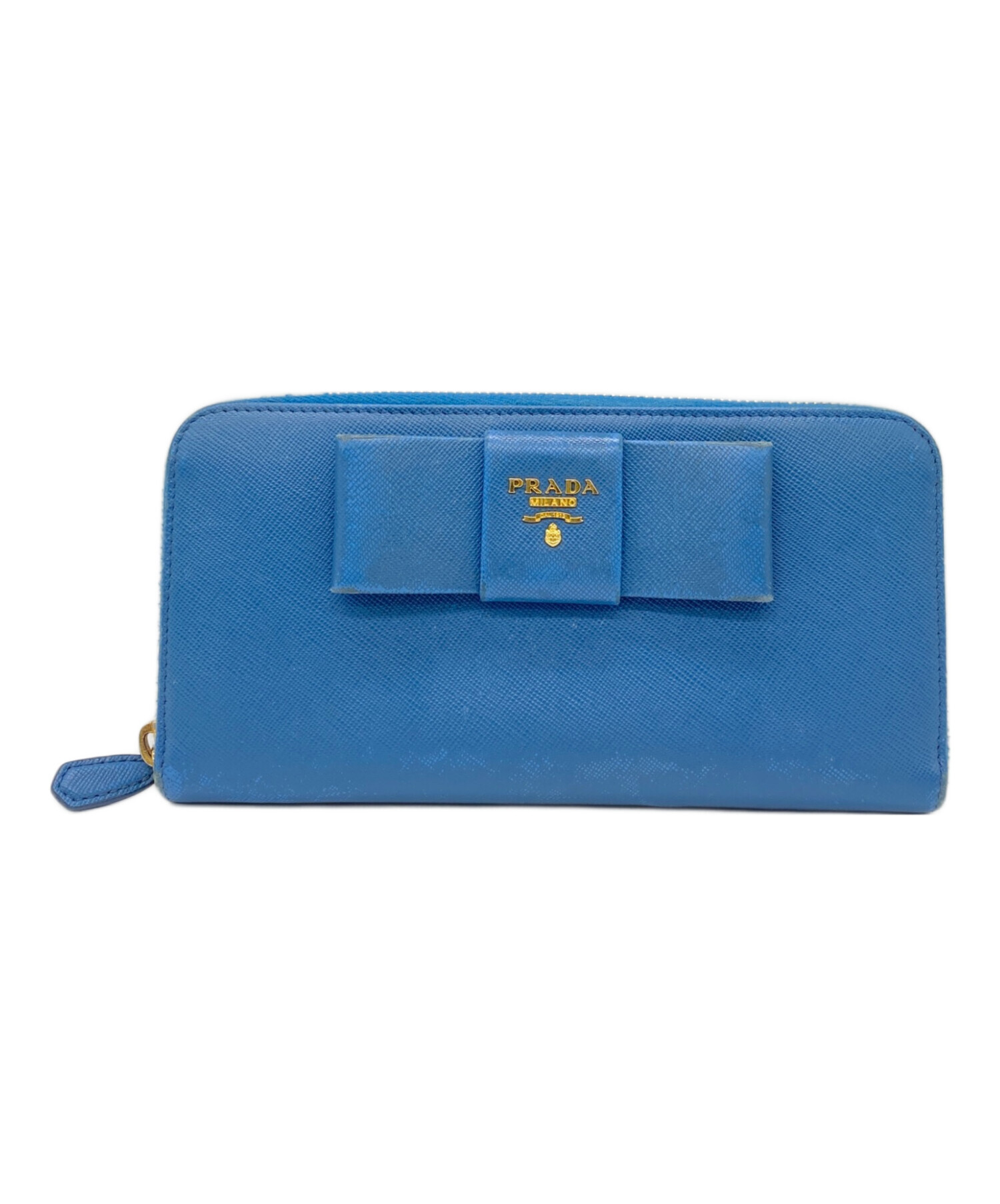 中古・古着通販】PRADA (プラダ) 長財布 ブルー｜ブランド・古着通販