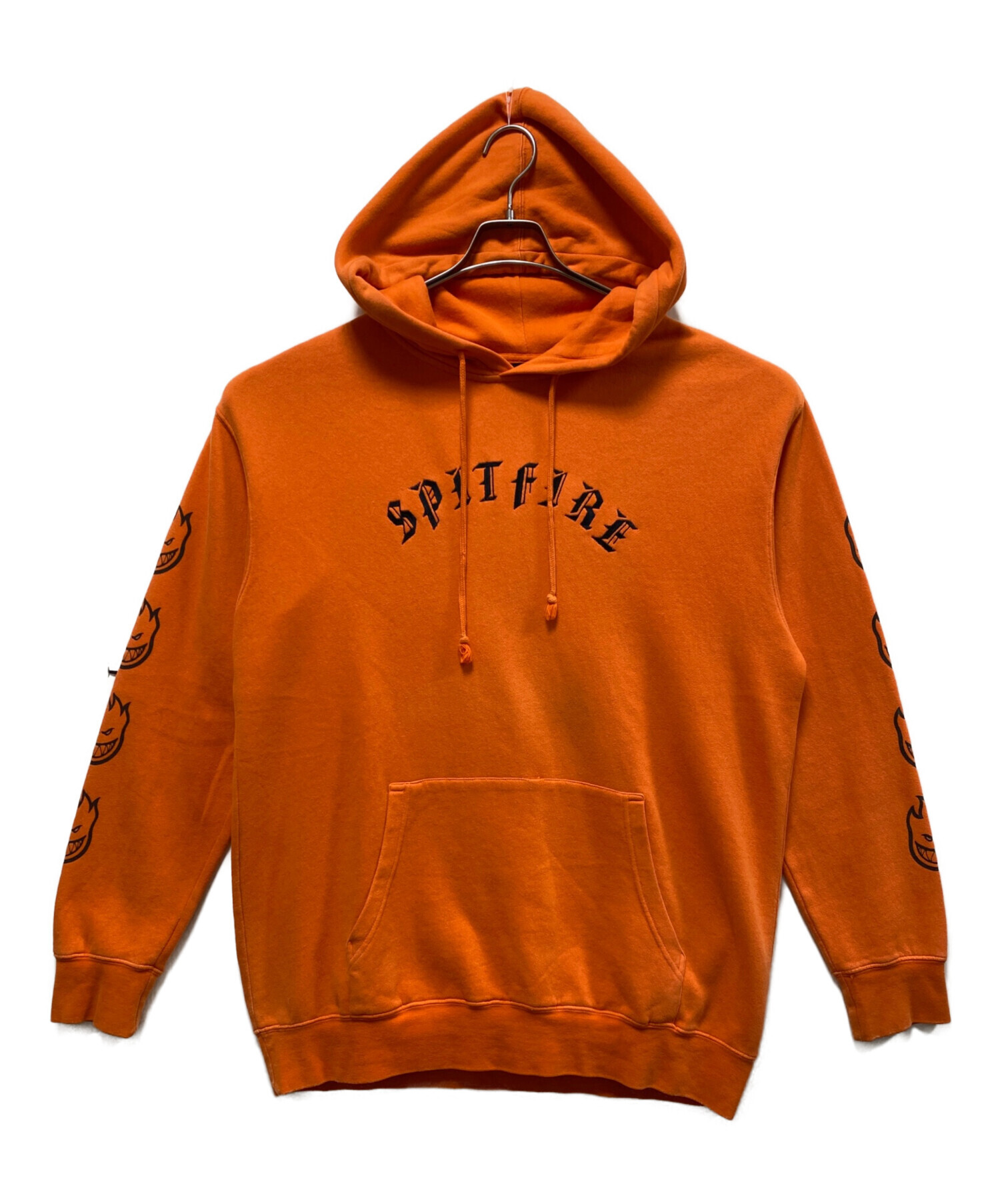 【 激レア案件 cvtvlist オレンジ Wフード付きパーカー size2 】 中古・古着通販】SPITFIRE (スピットファイア) パーカー オレンジ