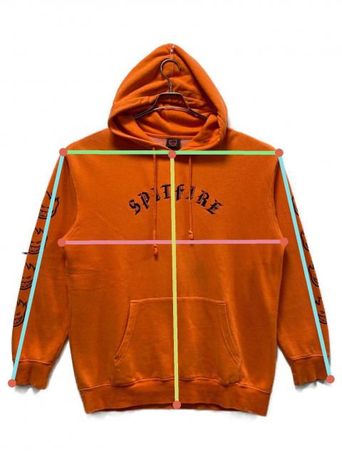 中古・古着通販】SPITFIRE (スピットファイア) パーカー オレンジ