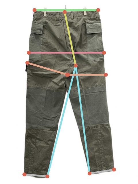 Stone  カーゴパンツ カーキ　W32 中古・古着通販】STONE ISLAND (ストーンアイランド) パンツ グリーン