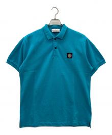 値下げしました。 新品未使用品　STONE  ポロシャツ STONE ISLAND (ストーンアイランド) 胸ロゴ ライン 半袖 ポロシャツ