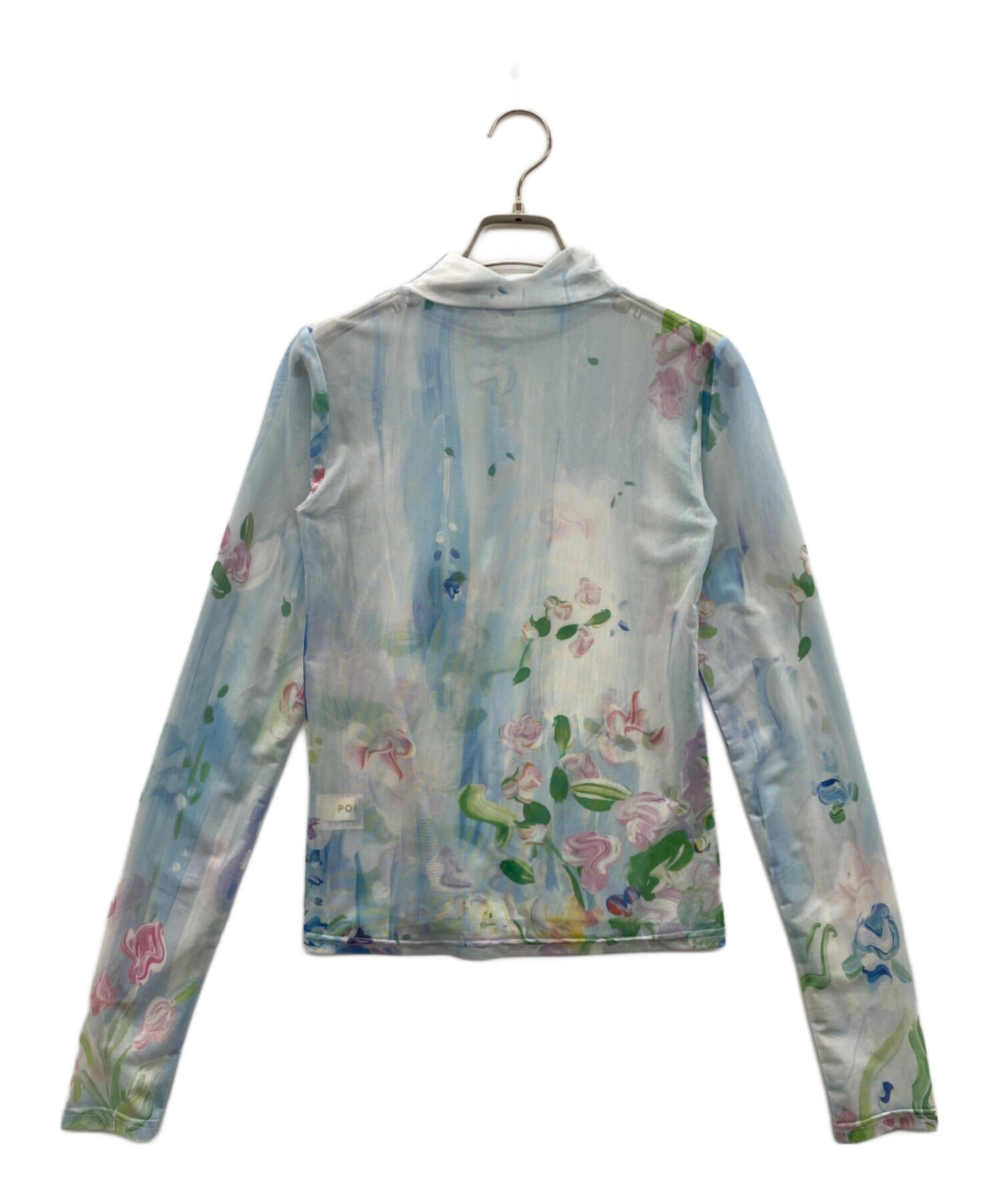 中古・古着通販】POPPY (ポピー) シースルーシャツ ブルー サイズ:FREE