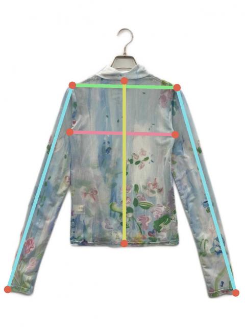 中古・古着通販】POPPY (ポピー) シースルーシャツ ブルー サイズ:FREE