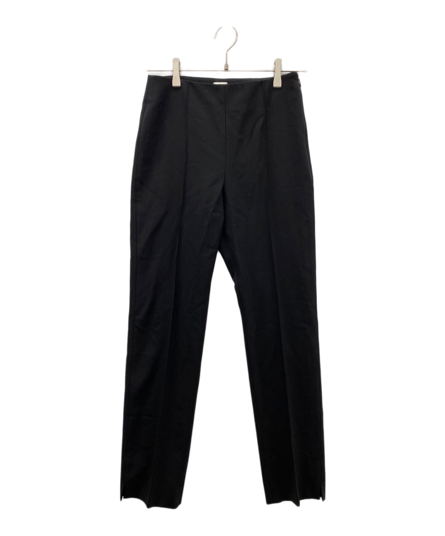 エルメス　ブラックスラックス 中古・古着通販】HERMES (エルメス) センタープレスパンツ ブラック