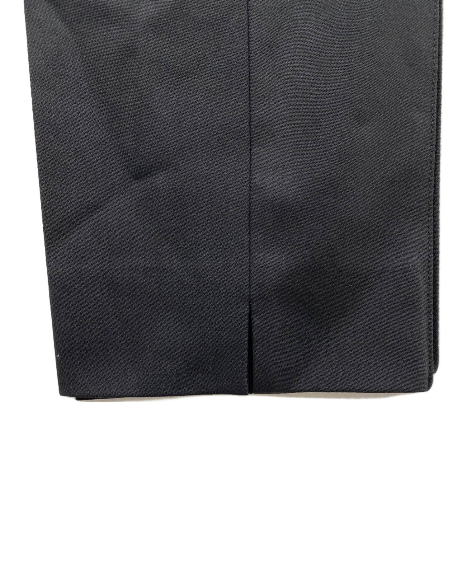 中古・古着通販】HERMES (エルメス) センタープレスパンツ ブラック