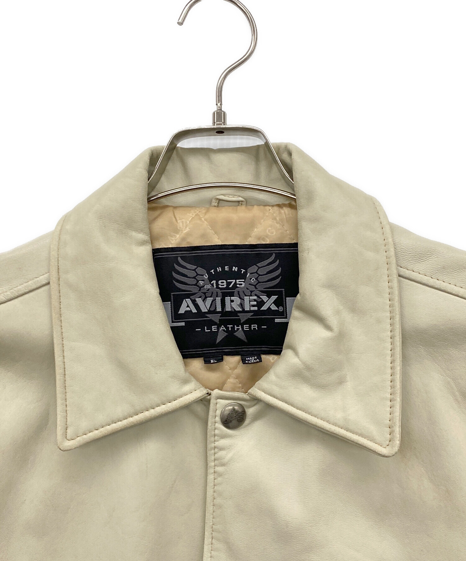 中古・古着通販】AVIREX (アヴィレックス) ハイローラーレザー