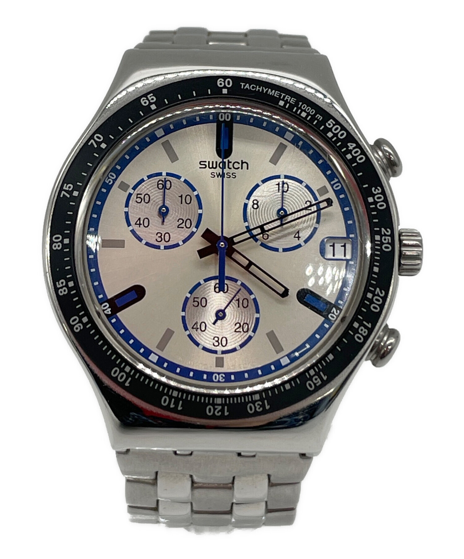 中古・古着通販】SWATCH (スウォッチ) クロノグラフ シルバー