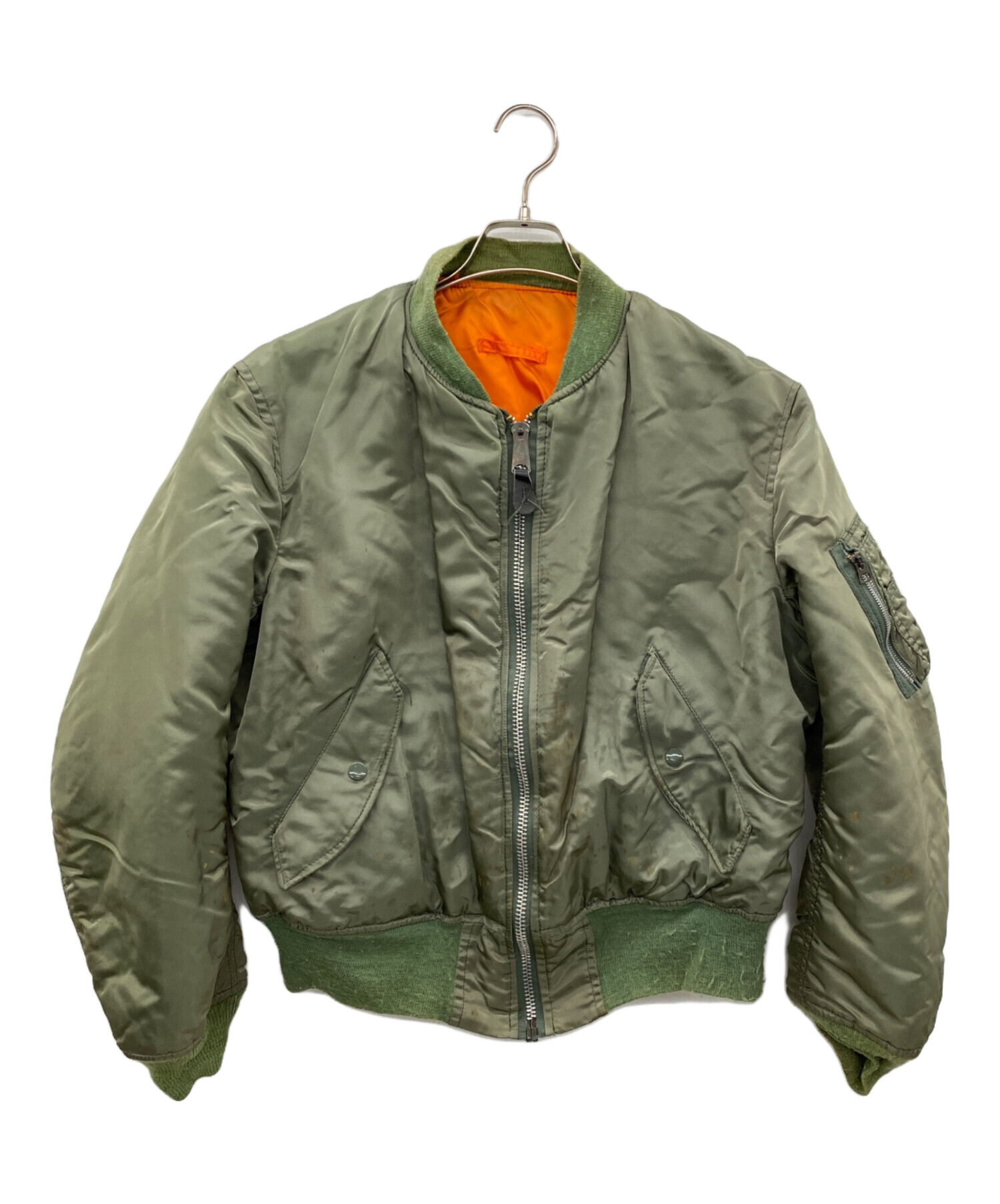 MA-1 フライトジャケット オリーブ 中綿 古着 中古・古着通販】ALPHA INDUSTRIES (アルファインダストリーズ