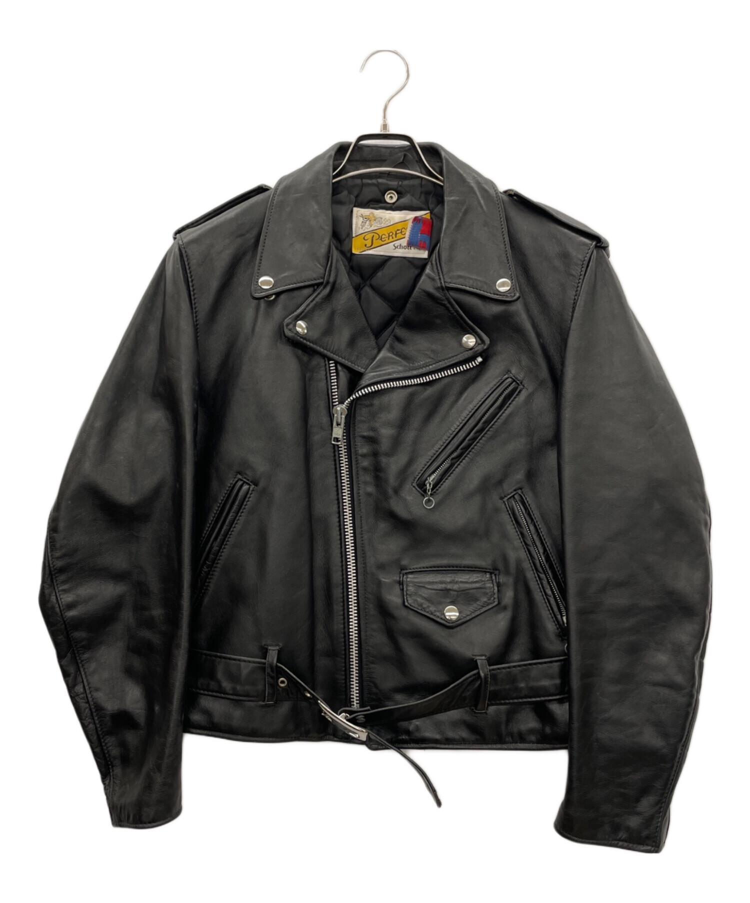 Sサイズ　Schott　ショット　レザージャケット　ライダース　古着　USED 中古・古着通販】Schott (ショット) レザーライダースジャケット