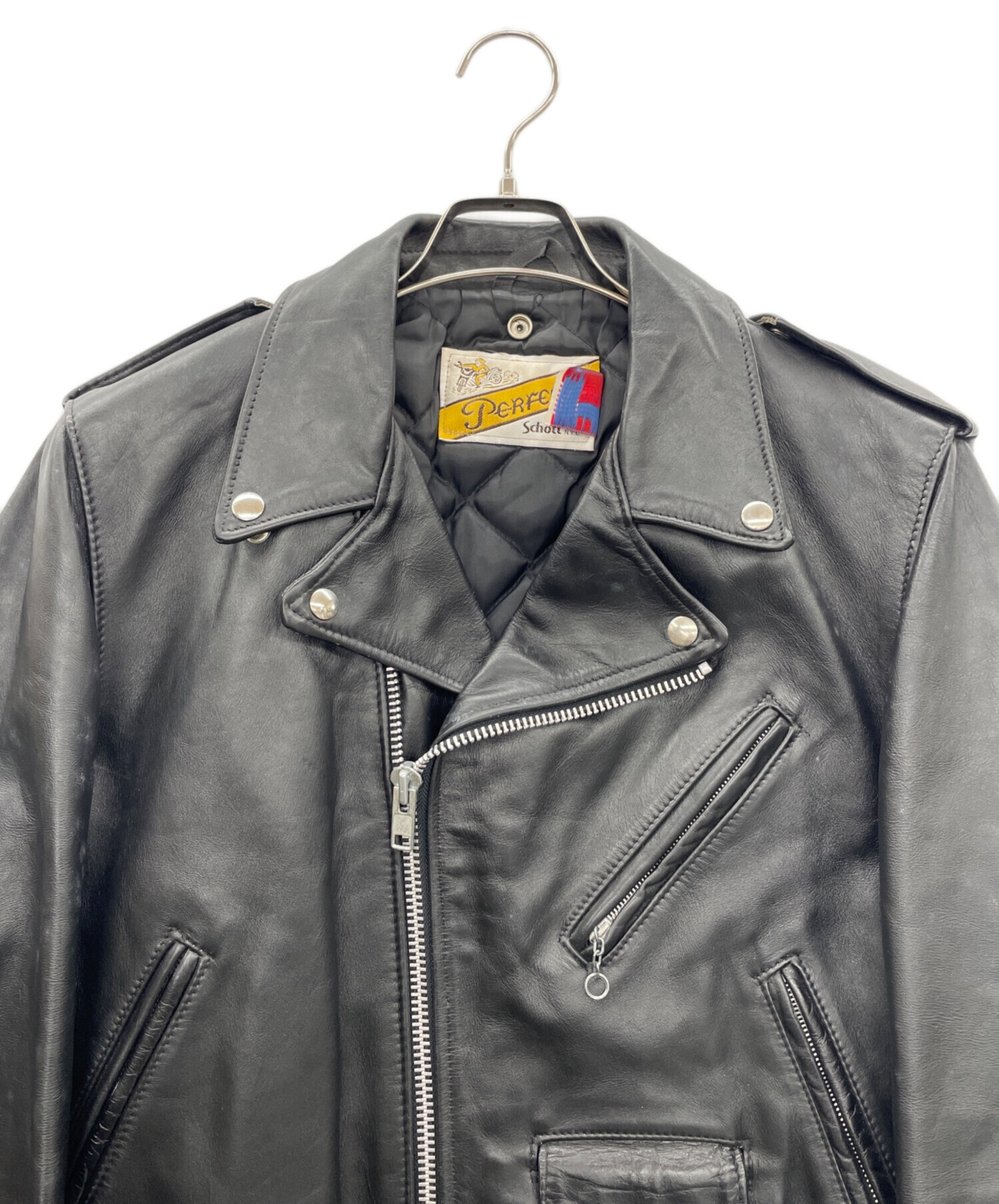 中古・古着通販】Schott (ショット) レザーライダースジャケット