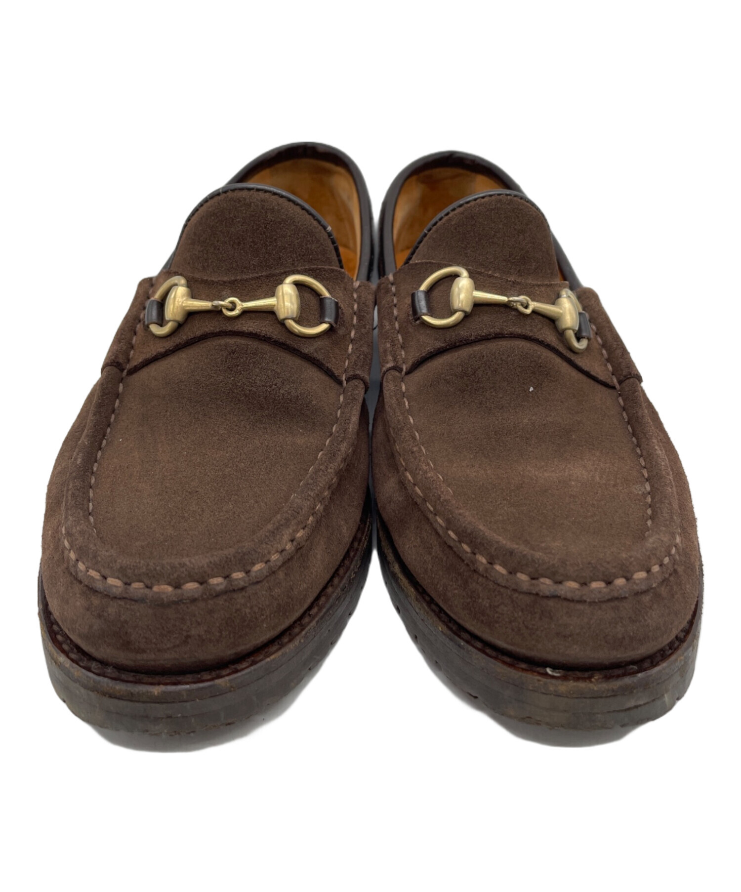 中古・古着通販】GUCCI (グッチ) ローファー ブラウン サイズ:UK6