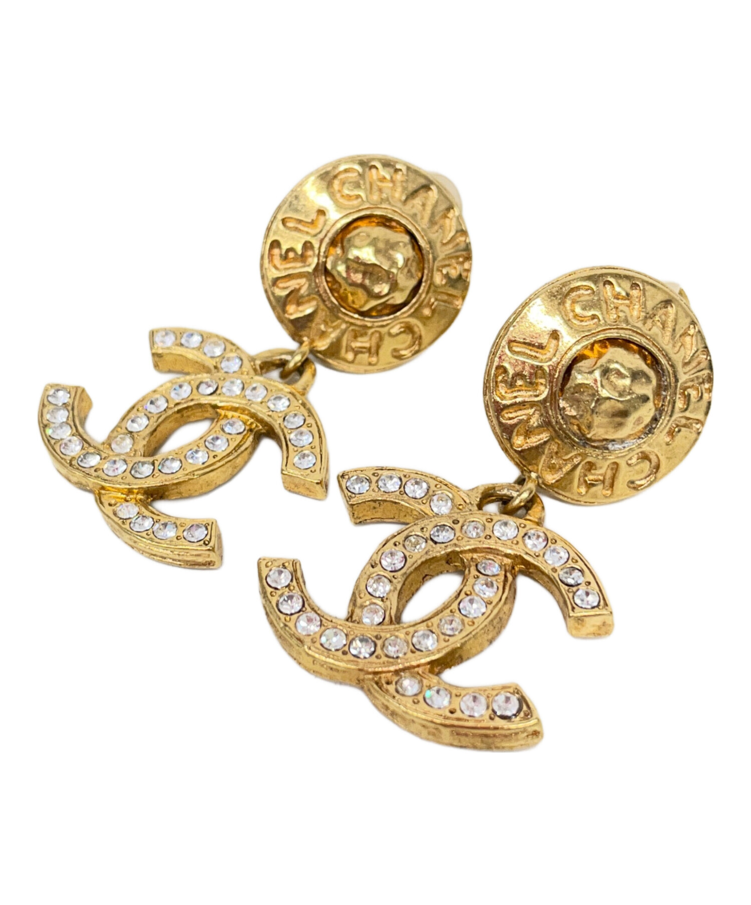 中古・古着通販】CHANEL (シャネル) ココマークラインストーン