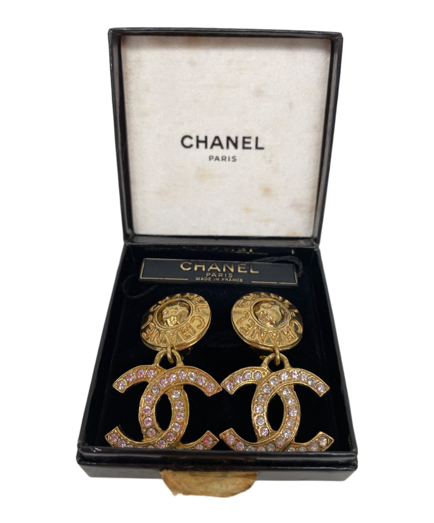 中古・古着通販】CHANEL (シャネル) ココマークラインストーン