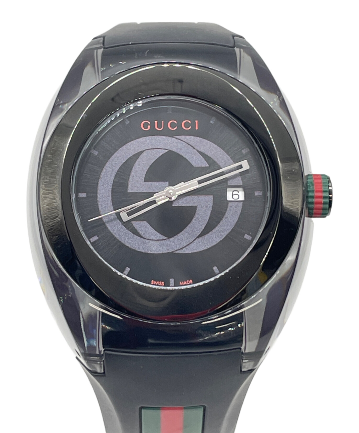 中古・古着通販】GUCCI (グッチ) シェリーライン ブラック｜ブランド