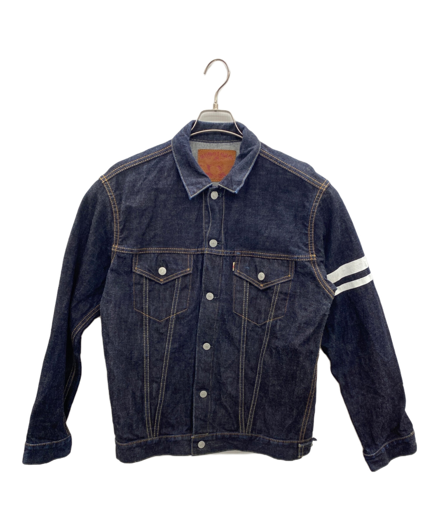 桃太郎ジーンズ リバーシブル デニムジャケット ブルゾン カモフラ 42size 中古・古着通販】MOMOTARO JEANS (桃太郎ジーンズ) デニムジャケット