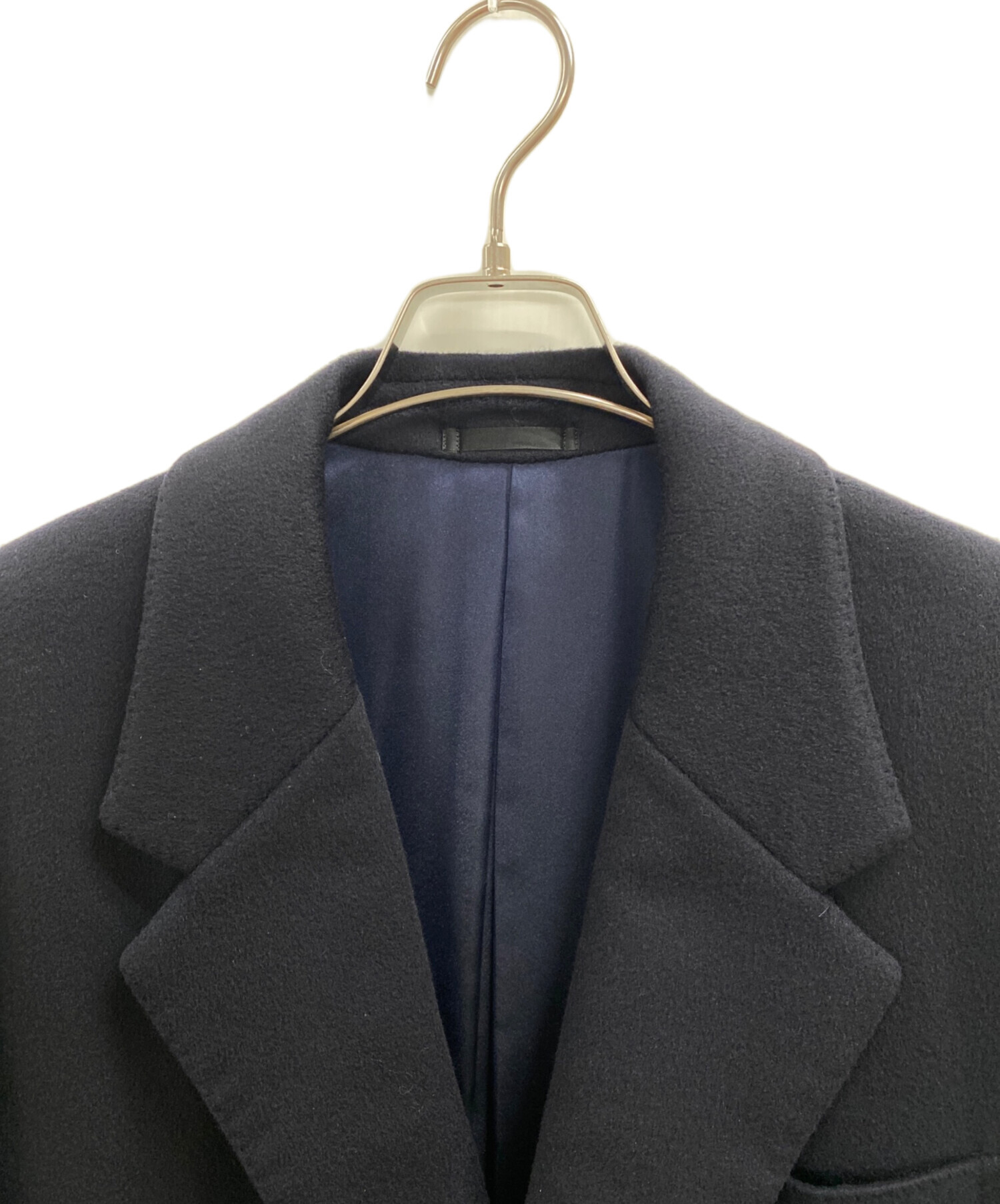 中古・古着通販】LANVIN (ランバン) チェスターコート ネイビー サイズ 中古・古着通販】LANVIN (ランバン) チェスターコート ネイビー サイズ