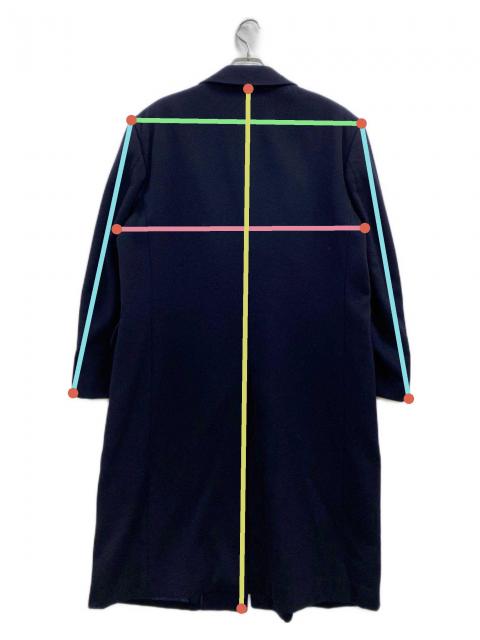 中古・古着通販】LANVIN (ランバン) チェスターコート ネイビー サイズ