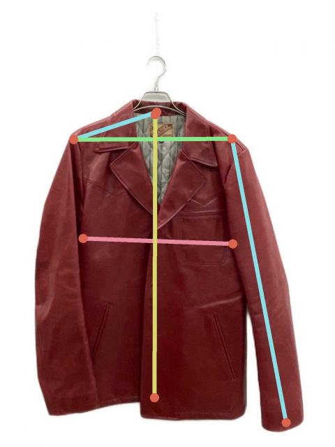 中古・古着通販】Y'2 leather (ワイツーレザー) レザージャケット バー