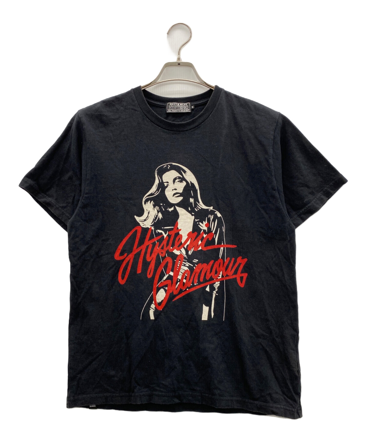 HYSTERIC GLAMOUR(ヒステリックグラマー) 半袖カットソー サイズF レディース - ダークネイビー×白 中古・古着通販】Hysteric Glamour (ヒステリックグラマー) 半袖