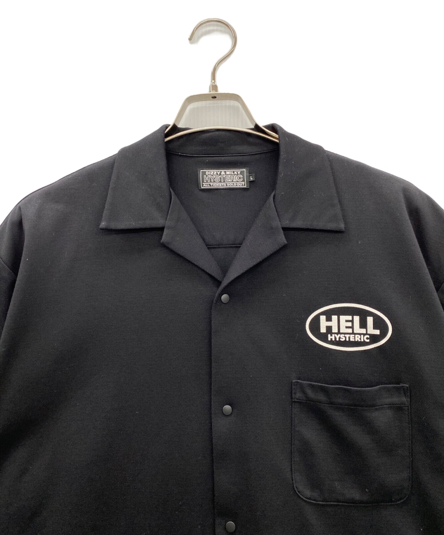 ヒステリックグラマー 24SS シャツ 半袖 F 黒 01241AH08 HYSTERIC GLAMOUR(ヒステリックグラマー)24SS/春夏 新作商品が多数入荷