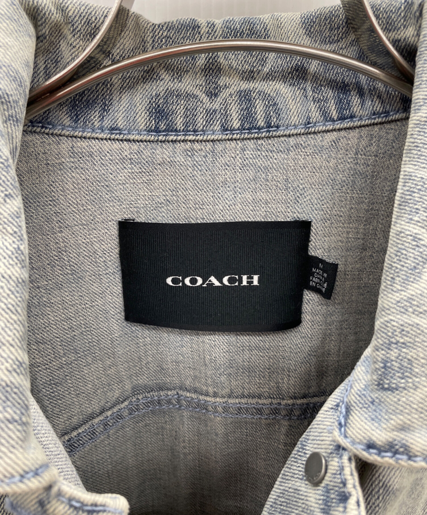 中古・古着通販】COACH (コーチ) デニムジャケット インディゴ サイズ 