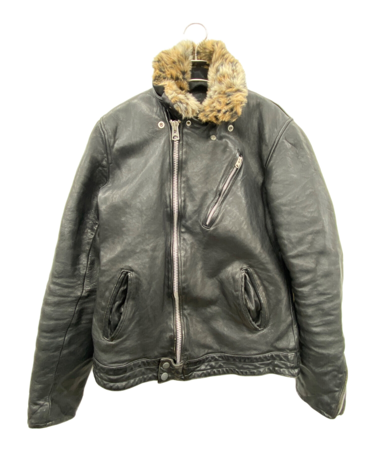 中古・古着通販】glamb (グラム) レザージャケット ブラック サイズ:3 