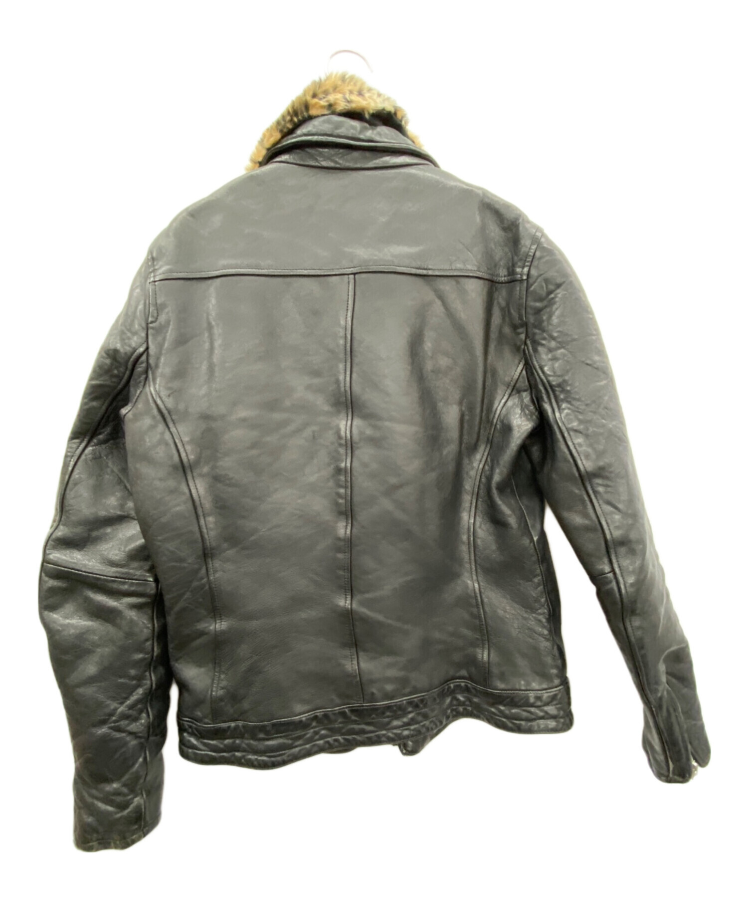 中古・古着通販】glamb (グラム) レザージャケット ブラック サイズ:3 