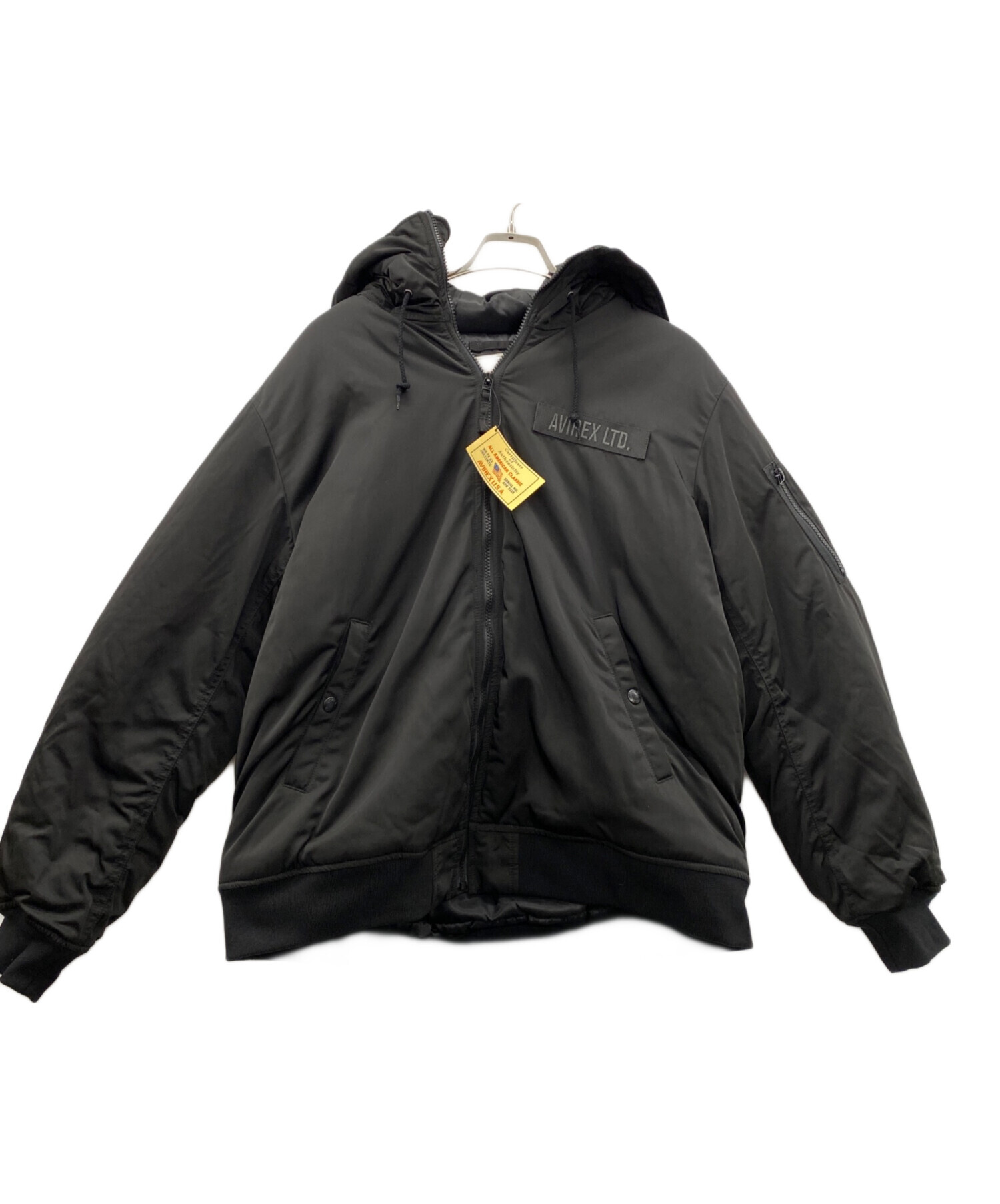 中古・古着通販】AVIREX (アヴィレックス) 中綿ジャケット ブラック 