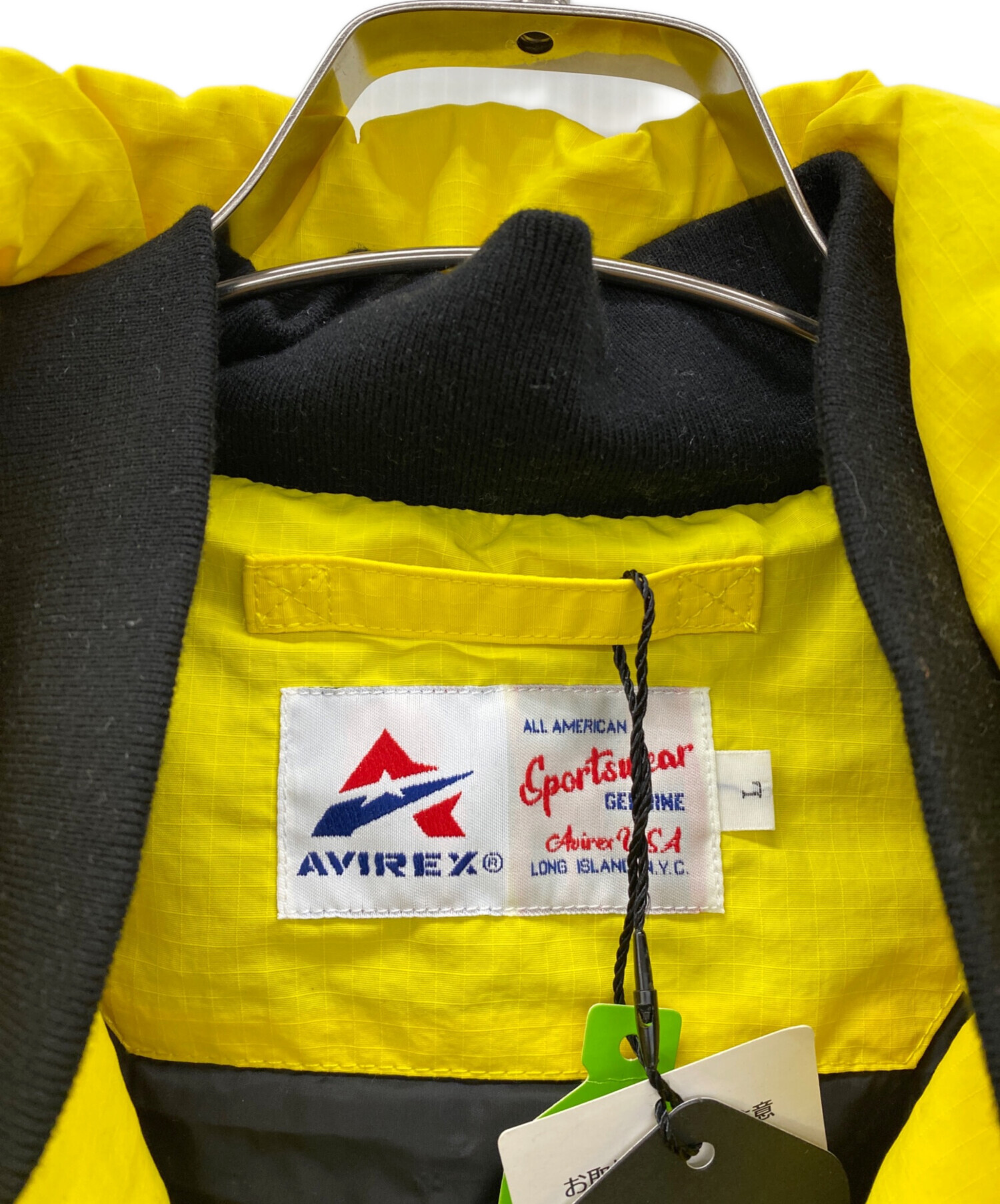 中古・古着通販】AVIREX (アヴィレックス) 中綿ジャケット イエロー 