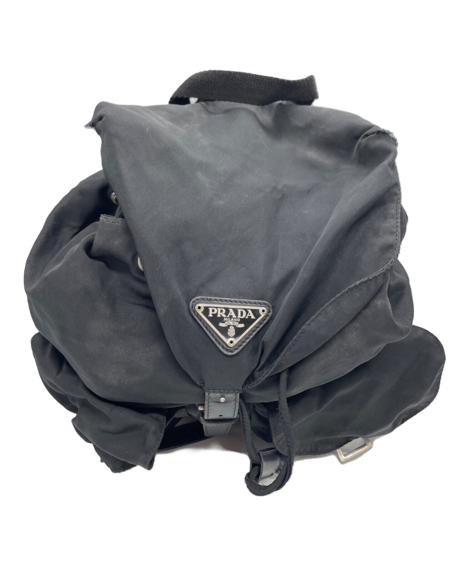 中古・古着通販】PRADA (プラダ) ナイロンリュック ブラック｜ブランド