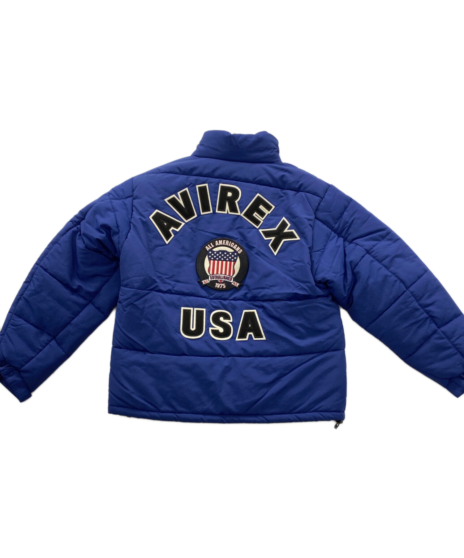 中古・古着通販】AVIREX (アヴィレックス) 中綿ジャケット ブルー 