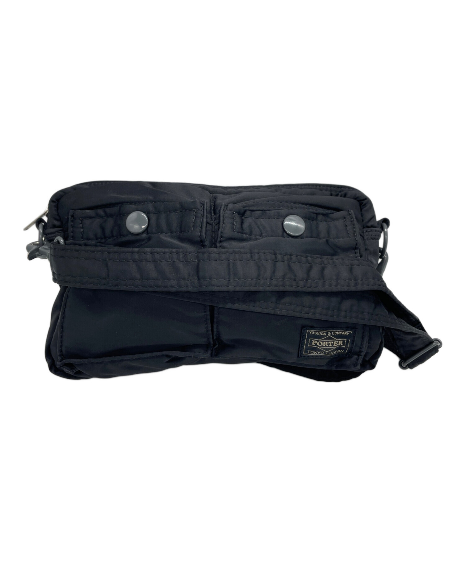 中古・古着通販】PORTER (ポーター) ショルダーバッグ ブラック 