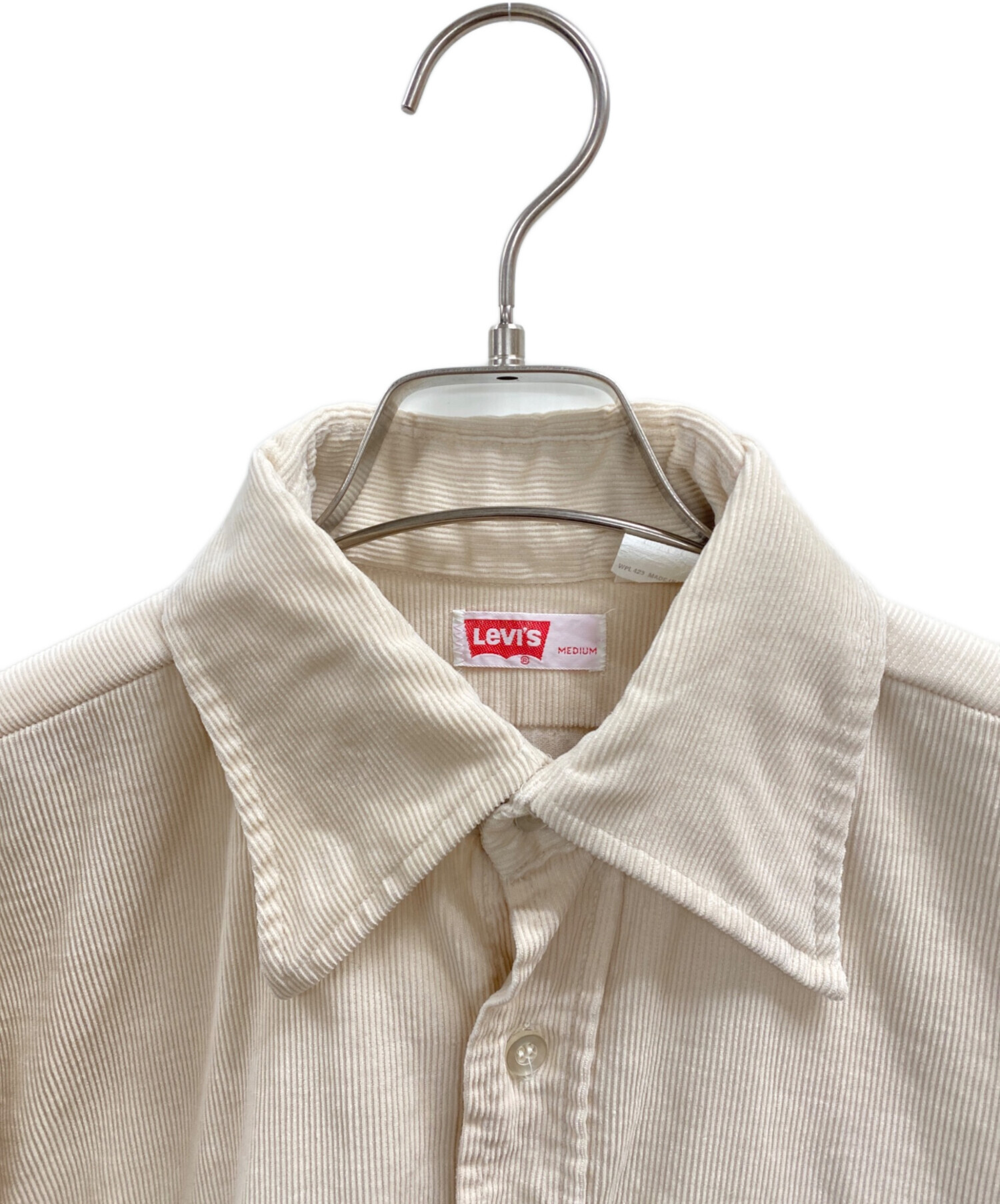 未使用 リーバイス Levi's 長袖シャツ Sサイズ 中古・古着通販】LEVI'S (リーバイス) 長袖シャツ ホワイト サイズ:M