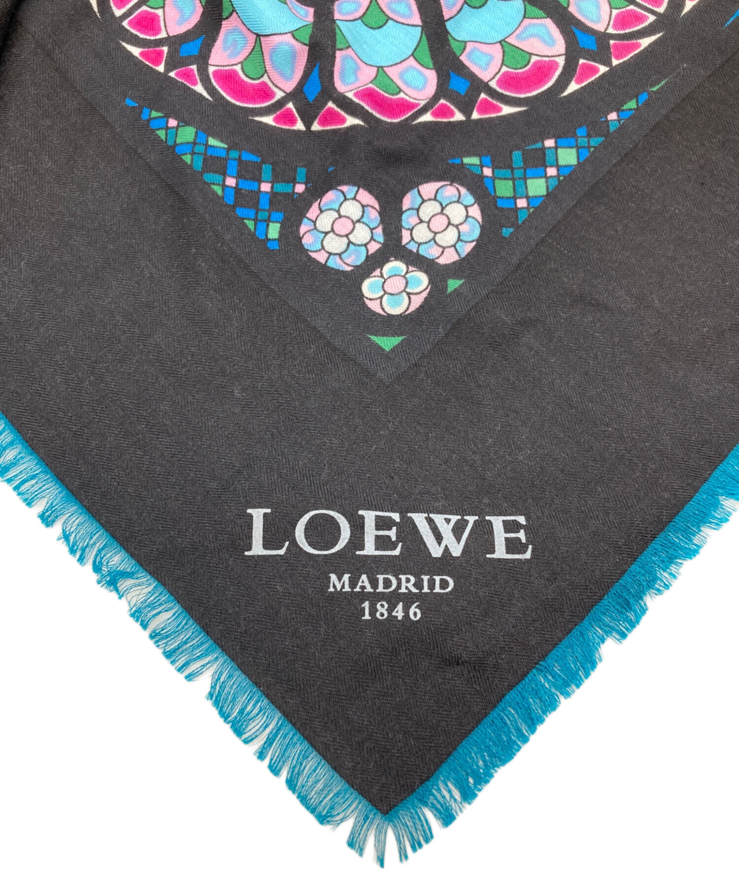 中古・古着通販】LOEWE (ロエベ) ストール ブラック｜ブランド・古着