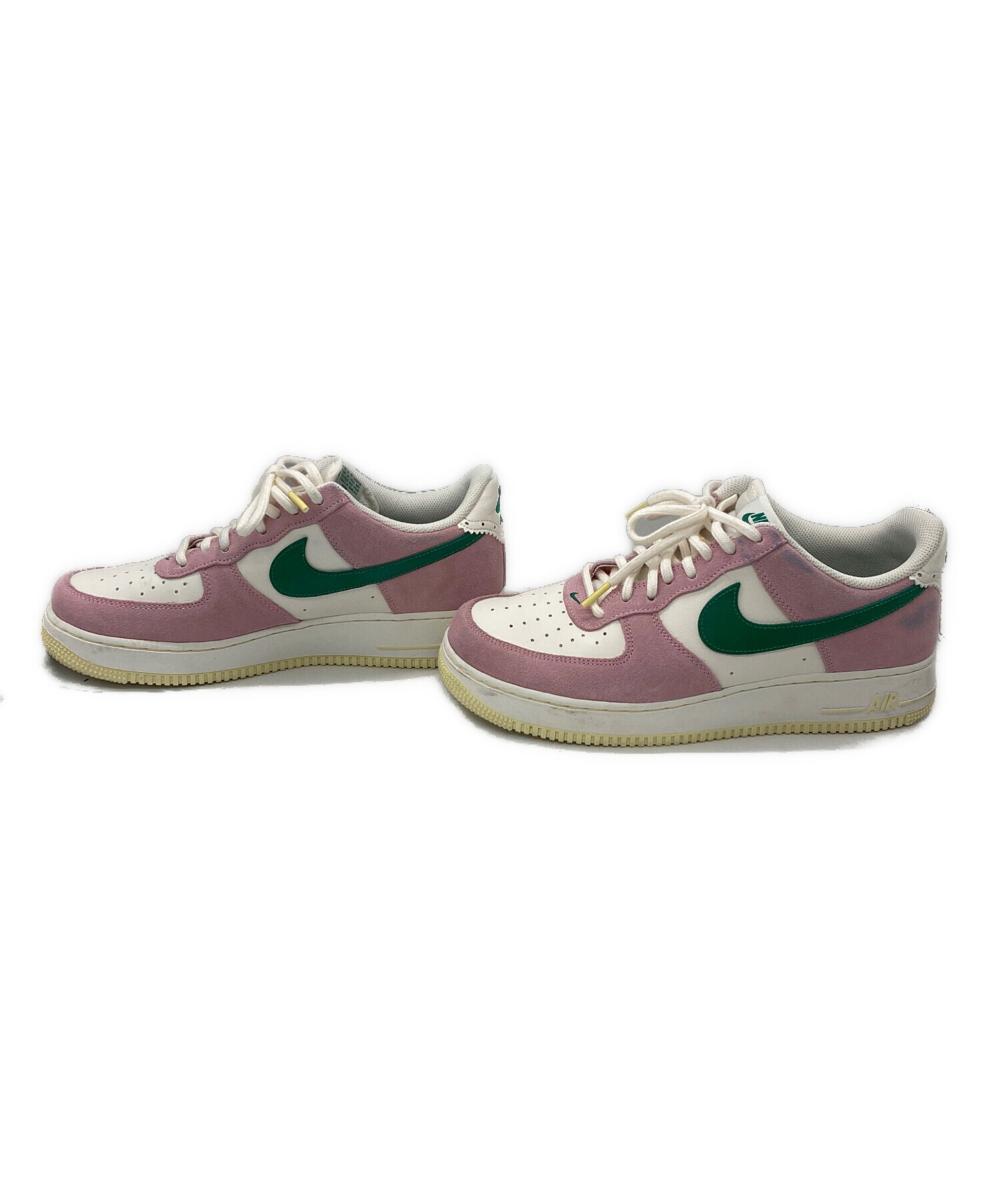 中古・古着通販】NIKE (ナイキ) AIR FORCE 1 07 LV8 グリーン×ピンク 