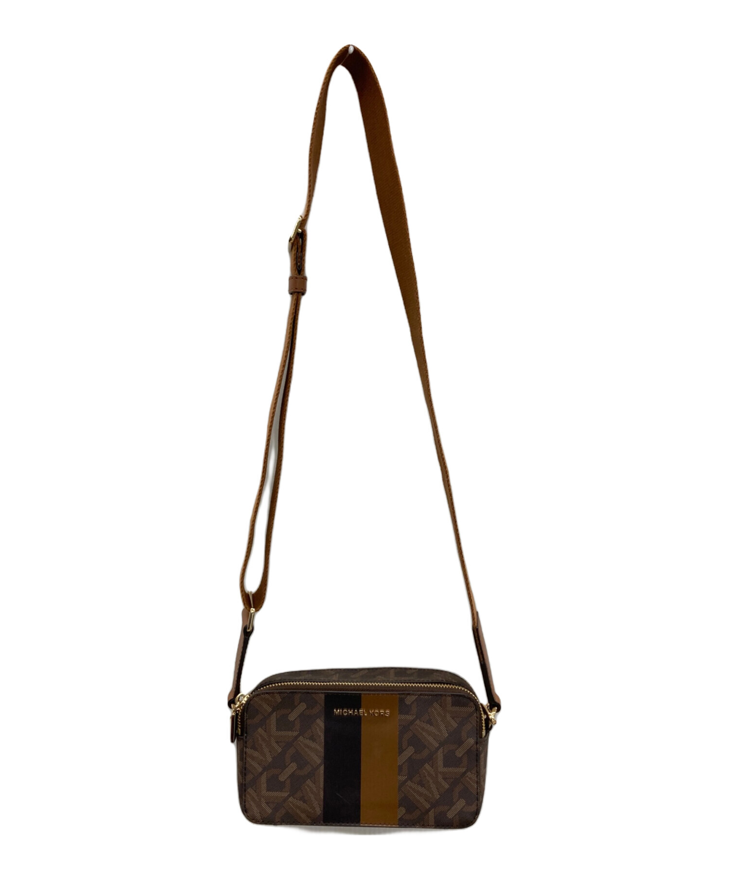 MICHAEL KORS マイケルコース ショルダーバッグ  茶 【古着】【中古】【送料無料】 中古・古着通販】MICHAEL KORS (マイケル・コース) ショルダーバッグ
