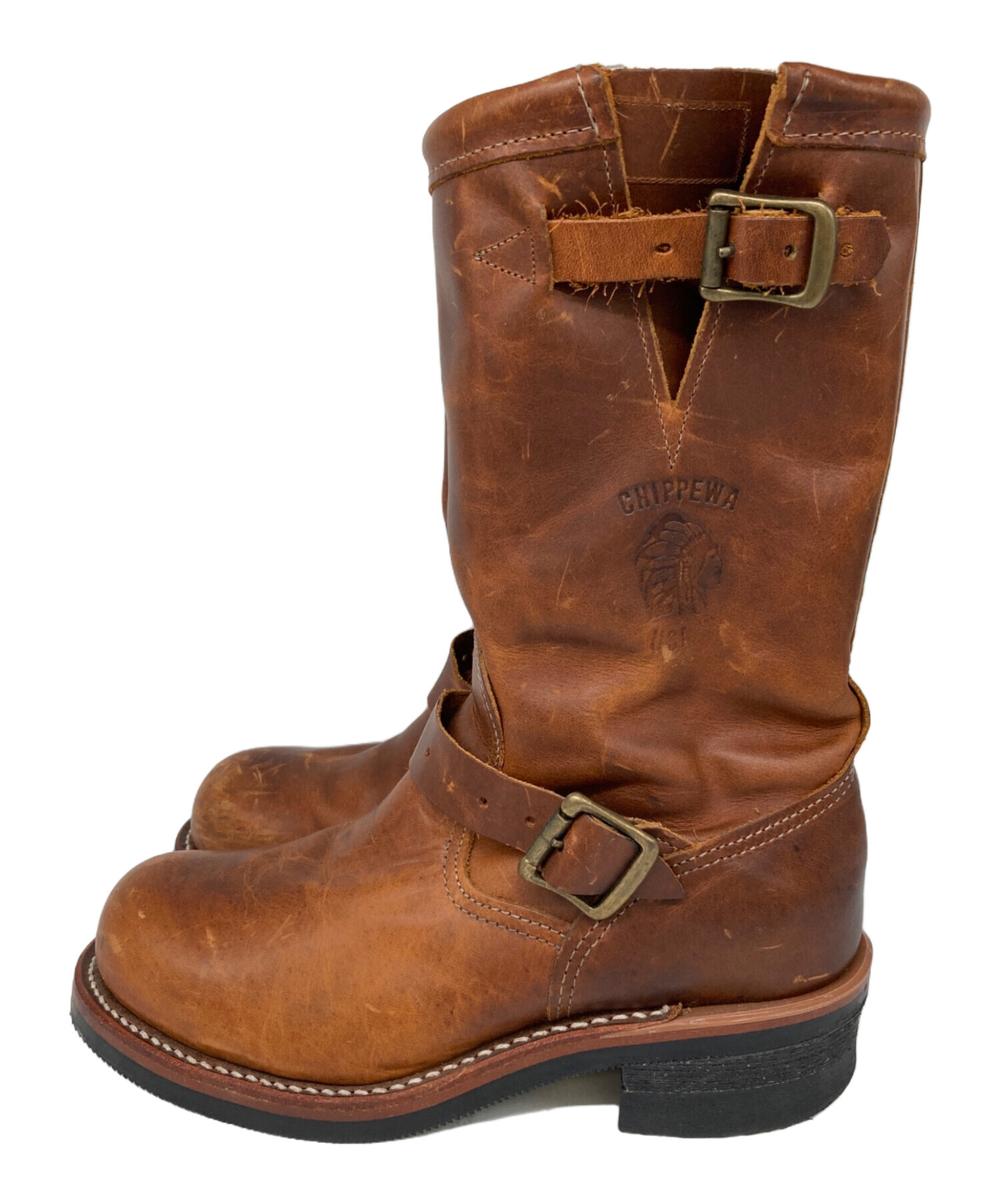 中古・古着通販】CHIPPEWA (チペワ) エンジニアブーツ ブラウン サイズ