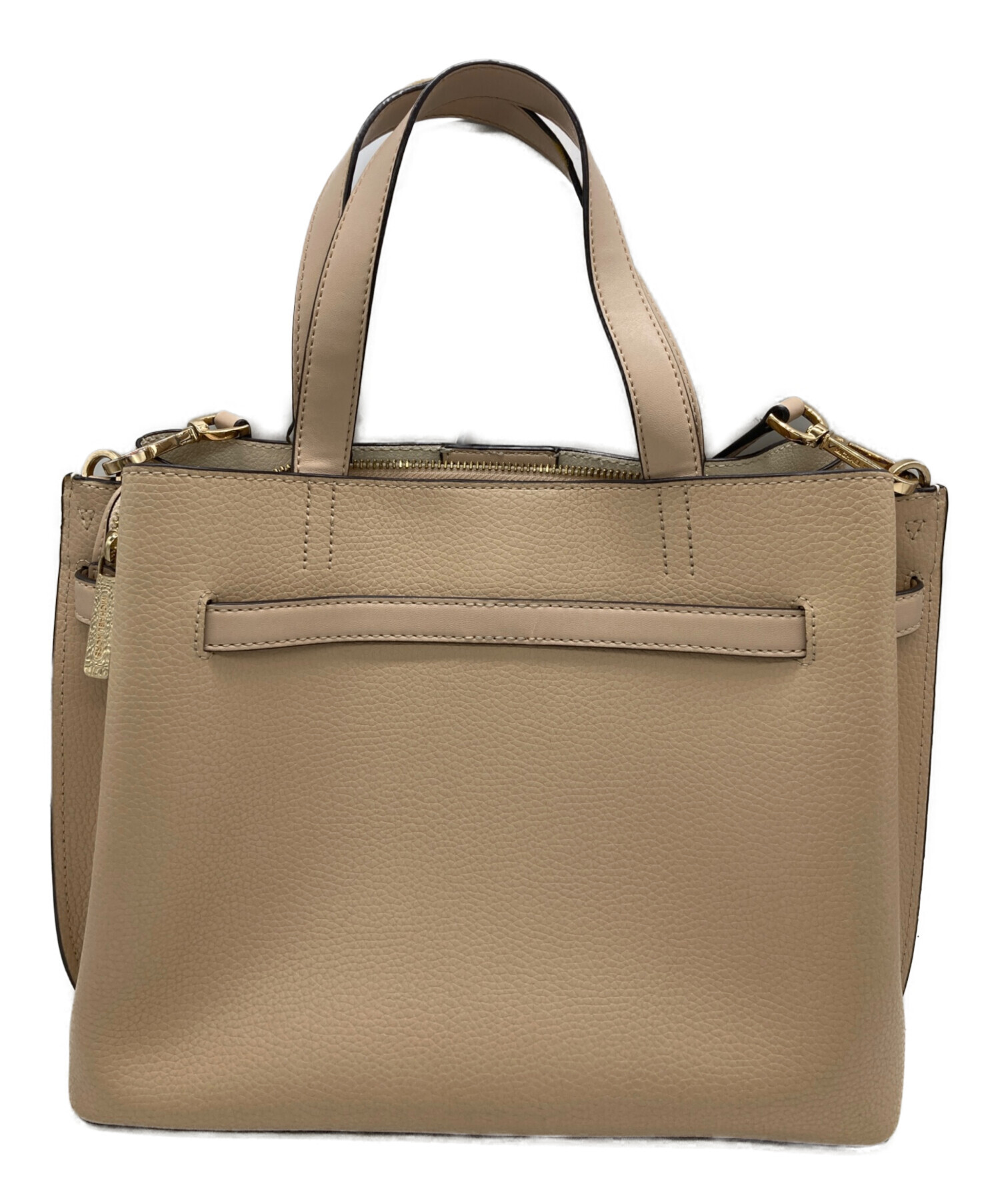 MICHAEL KORS ショルダーバッグ ハンドバッグ 美品 ベージュ 中古・古着通販】MICHAEL KORS (マイケルコース) 2WAYショルダーバッグ