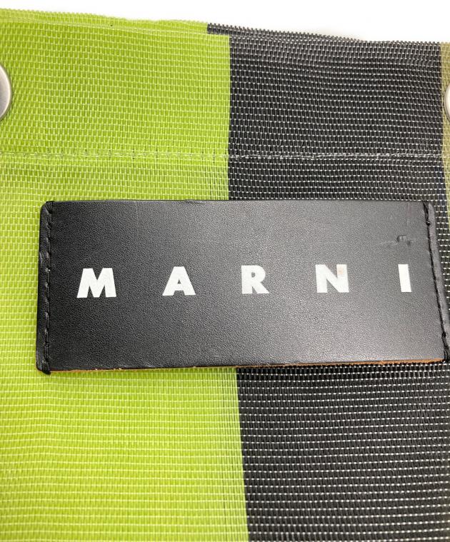 MARNI トライカラー大容量ショルダー　数回使用　イタリア製 中古・古着通販】MARNI (マルニ) メッシュハンドバッグ マルチカラー