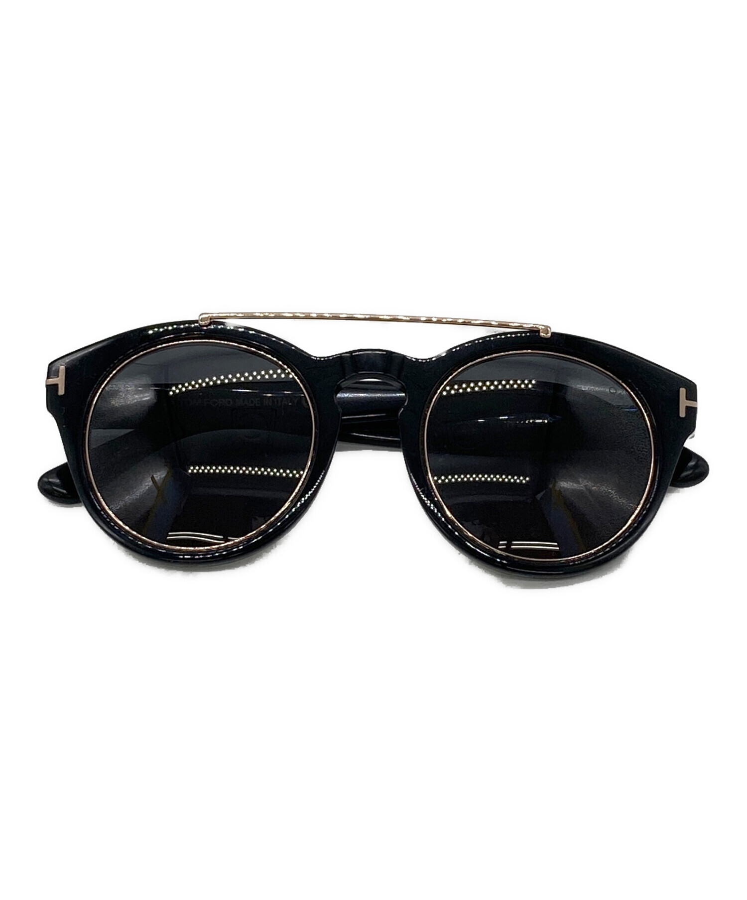 トムフォード TOM FORD サングラス 衣料品 メッキ / プラスチック メンズ レディース ブラック系 TF826-F 【中古】 TOM FORD - トムフォード TOM FORD サングラス 衣料品 メッキ