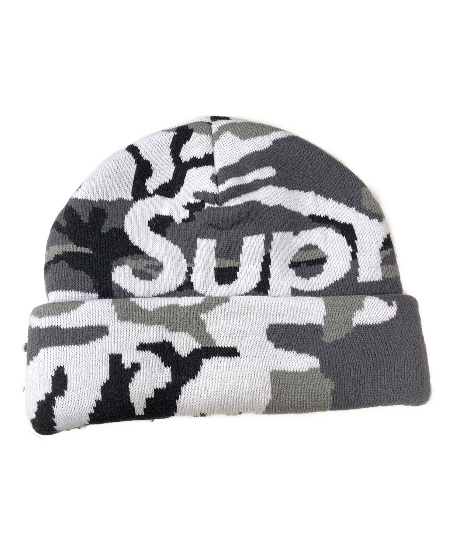 中古・古着通販】SUPREME (シュプリーム) キャップ グレー×ホワイト