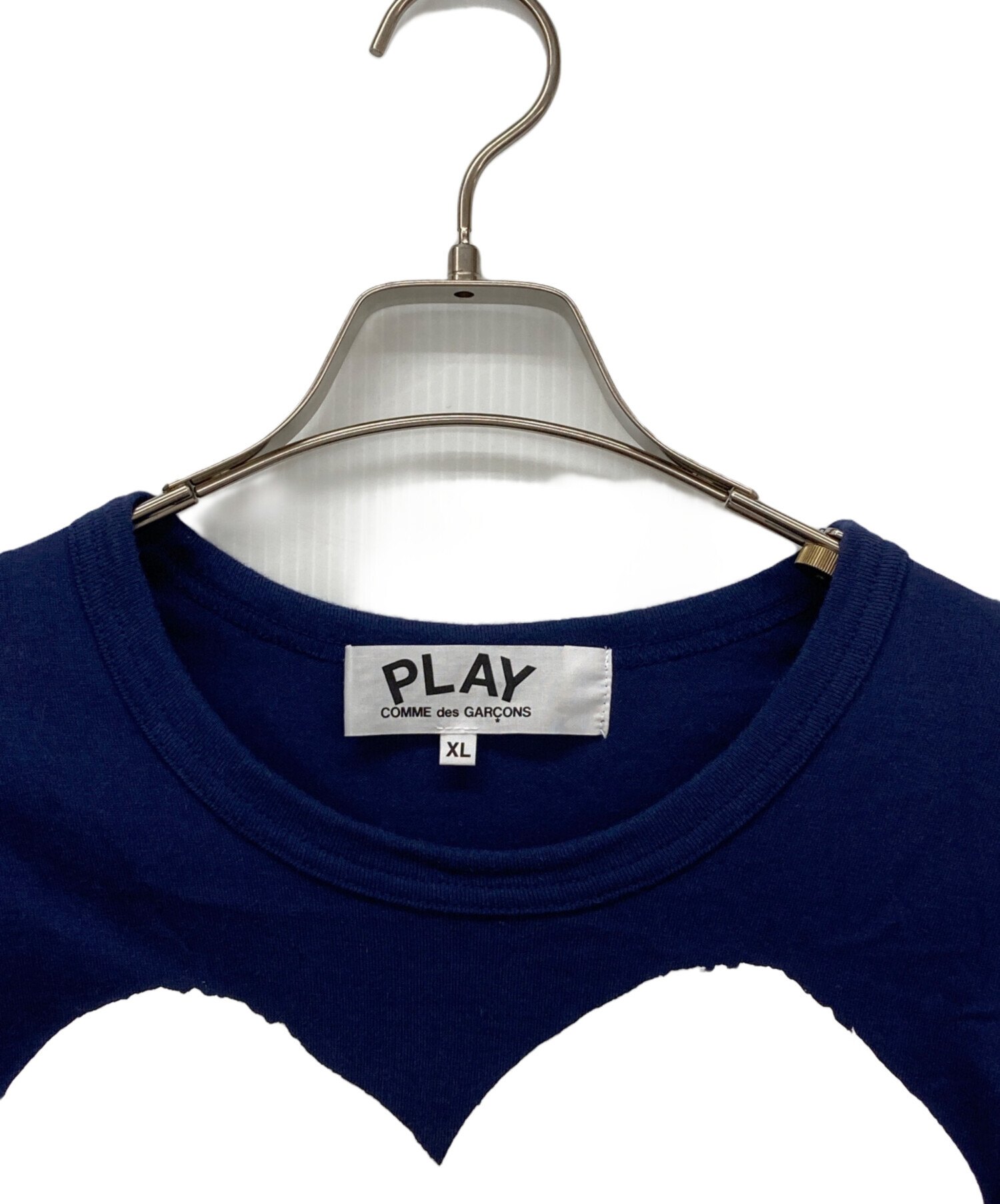 PLAY COMME des GARCONS Tシャツ・カットソー M 青 【古着】【中古】【送料無料】 Comme des Garçons Play Red Heart T-Shirt in Blue | SVD USA